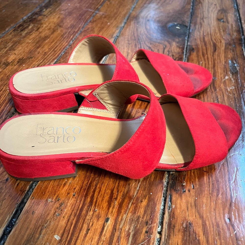 Franco Sarto mini block sandal heel
